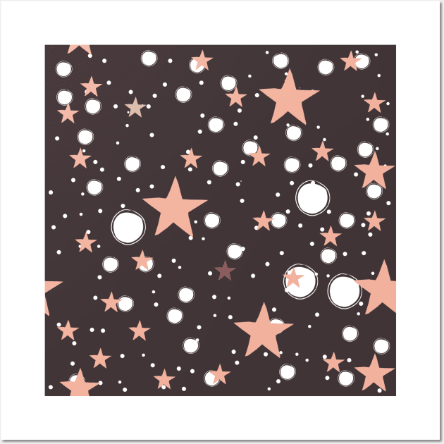 Star Pattern Wall Art by Kristina Stellar Scandinavian Land